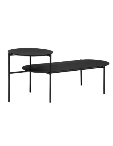 TAVOLINO 197757B MDF/METALLO NERO 118X43X48CM