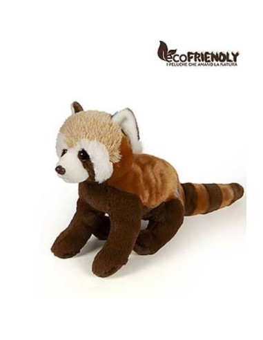 PELUCHE 27589 PANDA ROSSO SEDUTO 26CM