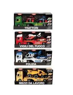 CAMION 37483 CON VEICOLI 1:12 ASSORTITO su Shop in Casa