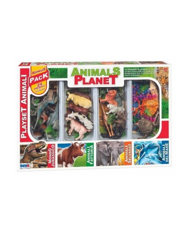 ANIMALS PLANET 10971 SET 24 ANIMALI CON ACCESSORI