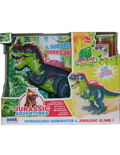 JURASSIC 11210 SPINOSAURO CON VASETTO SLIME su Shop in Casa