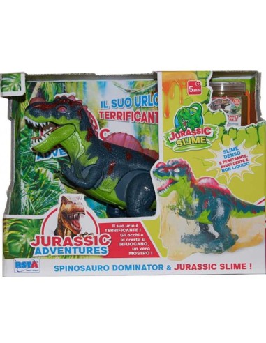 JURASSIC 11210 SPINOSAURO CON VASETTO SLIME