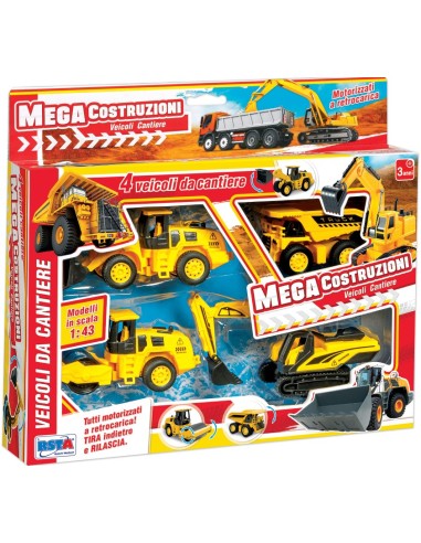 SET 4 VEICOLI CANTIERE 11349 1:43 RETROCARICA