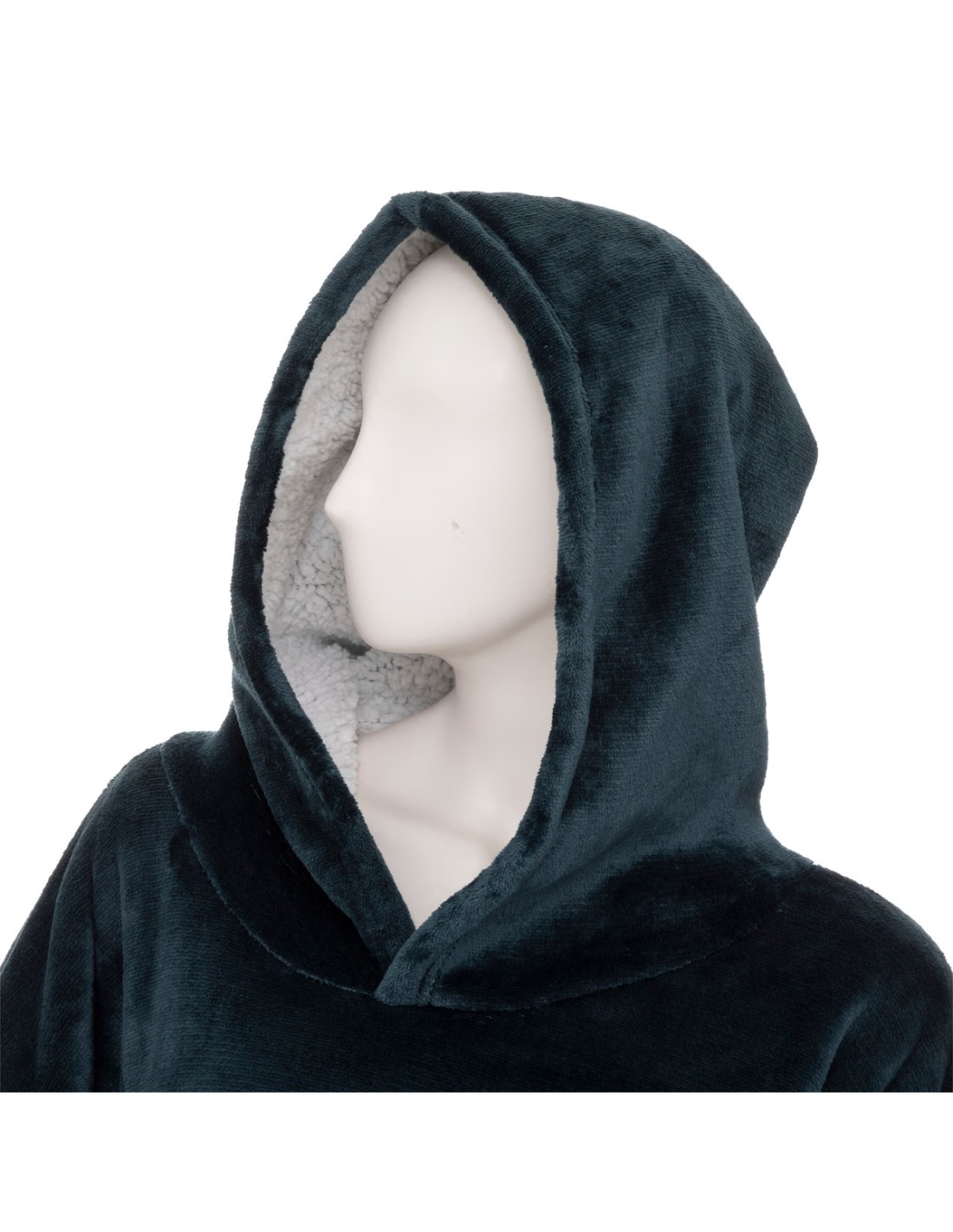 ACCESSORI: vendita online PLAID 181122F FELPA CON CAPPUCCIO BLU in offerta