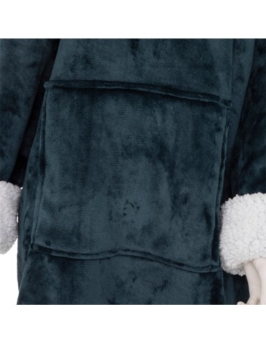 ACCESSORI: vendita online PLAID 181122F FELPA CON CAPPUCCIO BLU in offerta