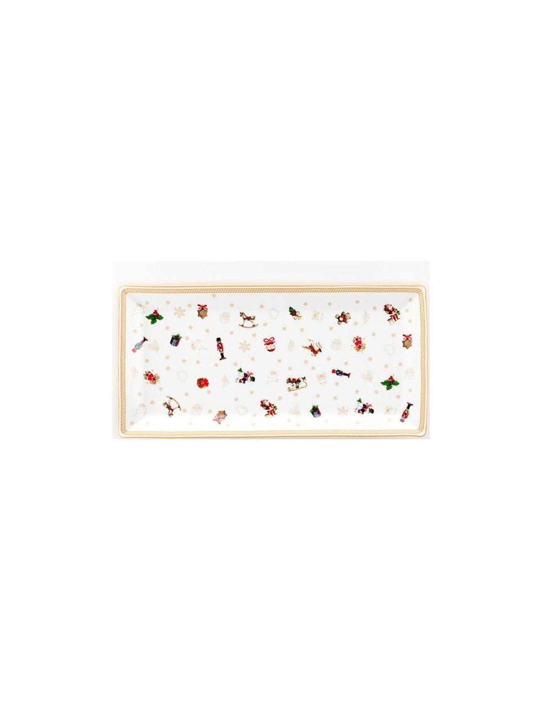 VASSOIO RETTANGOLARE 36X18CM XMAS