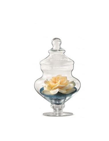 Vaso Potiche in Vetro Akhet 16 x 27 cm | Eleganza e Stile | Shopincasa.it