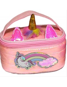 GIOCHI GIRL: vendita online GIRABRILLA Puffer Borsetta Unicorno, Mini Beauty Case, Paillettes Cangianti, Nice Group, Accessor...