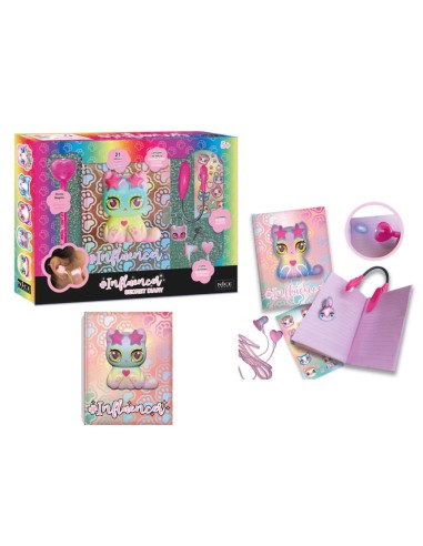 Influencer Diario Segreto Squishy Gatto, Set Scrittura per Bambini | shop in casa