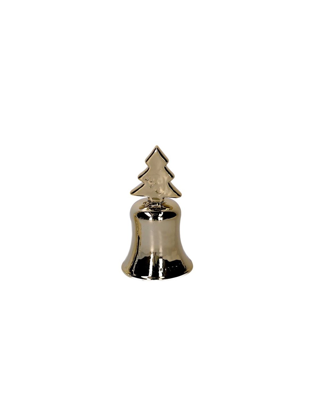 CAMPANA CERAMICA ORO 7X7X12CM ASSORTITO su Shop in Casa