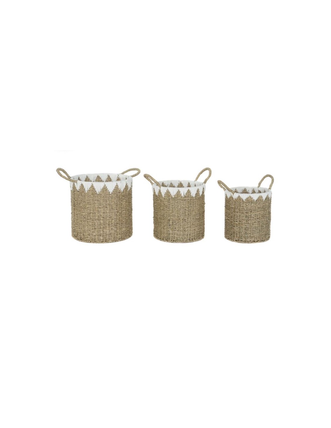 CESTA DC209690 2 MIS FIBRA 30X30X42CM CON MANICI su Shop in Casa