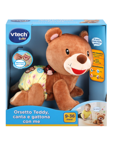 INFANZIA: vendita online BABY 80-181107 TEDDY CANTA E GATTONA in offerta