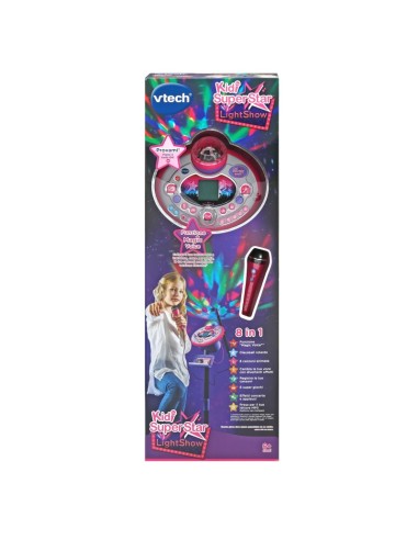 Karaoke Kidi Superstar Lightshow - Karaoke per Bambini con Disco Ball e Tecnologia Magic Voice