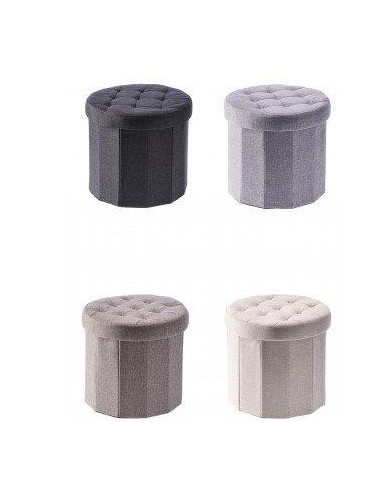 POUF 102120 TESSUTO 38X36CM COLORI ASSORTITI