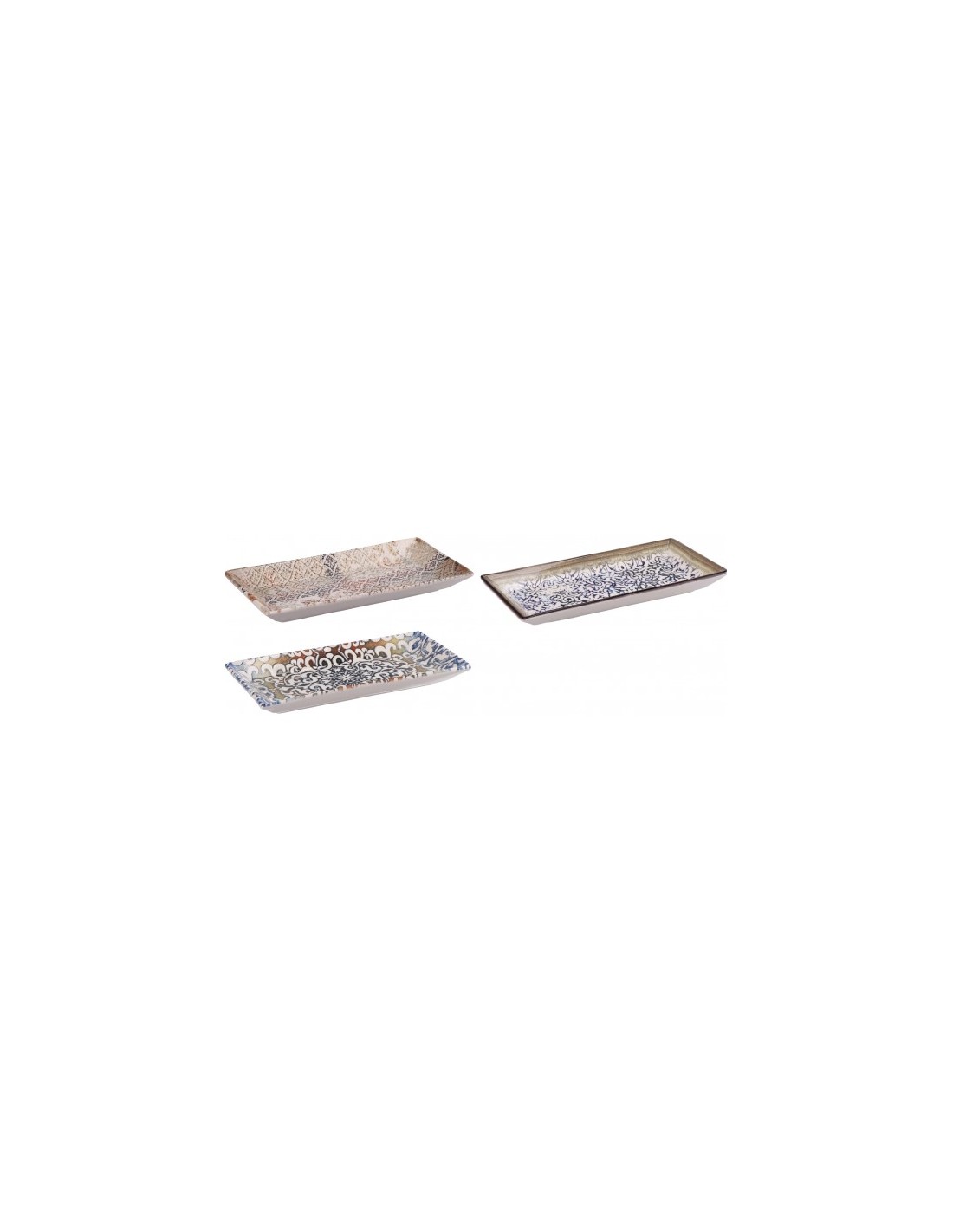 VASSOIO 83125 CERAMICA ASSORTITO 27X13CM su Shop in Casa