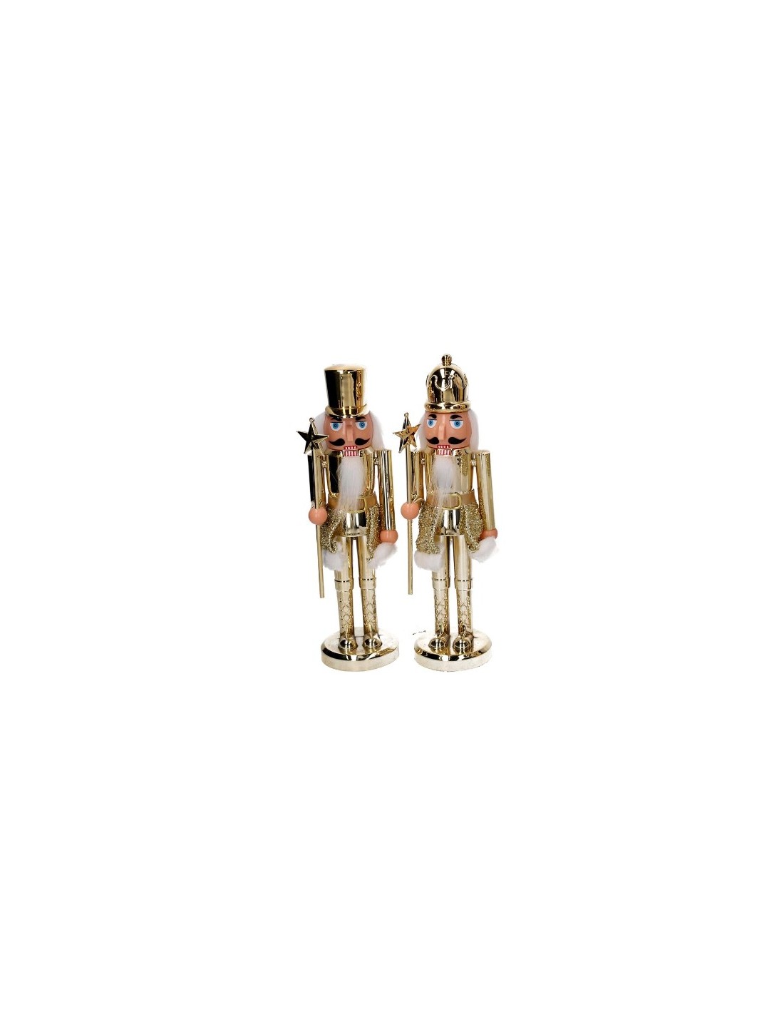 SCHIACCIANOCI PLASTICA ORO H27CM ASSORTITO su Shop in Casa