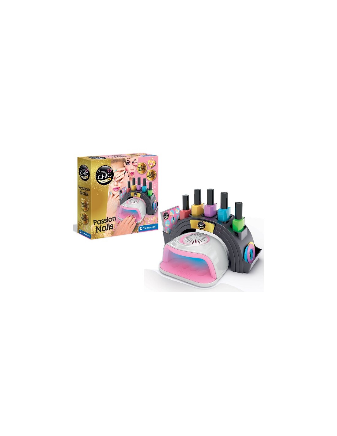 GIOCHI GIRL: vendita online CRAZY CHIC CLEMENTONI PASSION NAILS CREATIVITà PER BAMBINI in offerta
