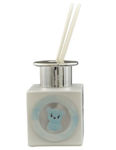 PROFUMATORE ARGENTO CON ORSETTO CELESTE 100ML 624151 su Shop in Casa