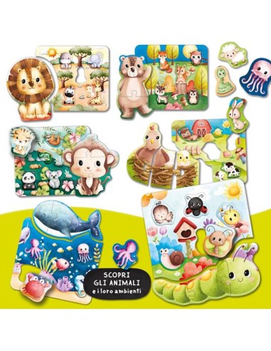 CAROTINA 102853 GIOCHIAMO CON GLI ANIMALI su Shop in Casa