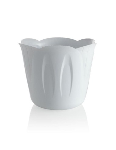 VASI E SOTTO VASI: vendita online PORTAVASO MIMOSA D 15 CM BIANCO in offerta