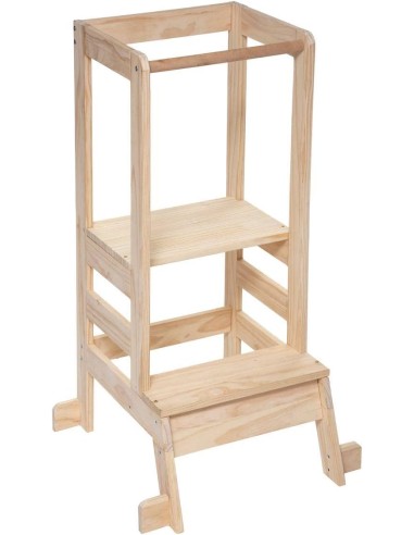 INFANZIA: vendita online Torre di apprendimento montessoriana in legno 51x51x90cm 174249 in offerta