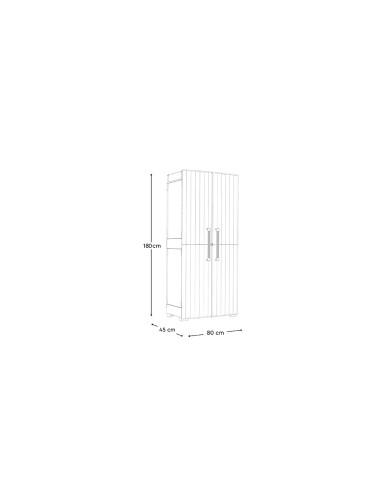 ARMADIETTI: vendita online ARMADIO ALTO GROOVE 80X180X45CM in offerta