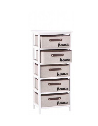 MOBILETTO 101866 LEGNO 5C TESSUTO 40X29X90H su Shop in Casa