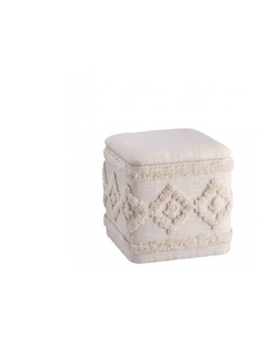 POUF 102127 TESSUOT HIPPIE CONTENITORE 40X40X40H su Shop in Casa