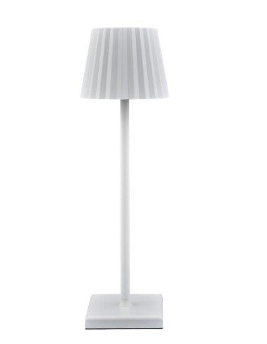 LAMPADA TAVOLO LED TOUCH PLISSE BIANCA su Shop in Casa