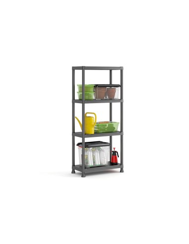 MENSOLE E SCAFFALI: vendita online SCAFFALE A 4 RIPIANI COLORE NERO in offerta