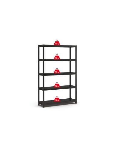 MENSOLE E SCAFFALI: vendita online SCAFFALE A 5 RIPIANI REGOLABLI H.187 CM in offerta