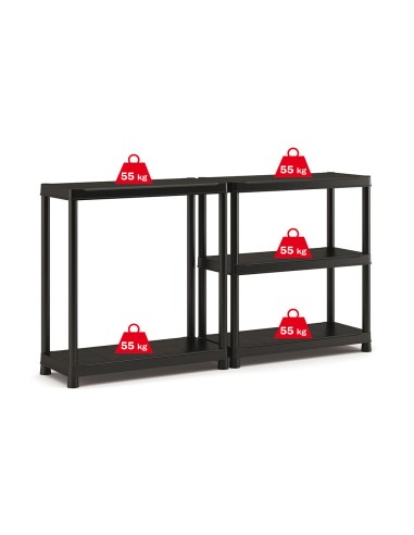 MENSOLE E SCAFFALI: vendita online SCAFFALE SHELF PLUS 5 RIPIANI 9980 90/40/5 in offerta
