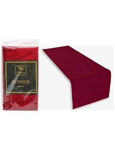 TESSILE: vendita online Runner di Natale in Velluto Bordeaux 140x40cm, Decorazione Elegante per Tavola Festiva, Centrotavola ...