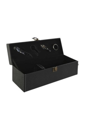 KIT SOMMELIER RC210718 4PZ CON VALIGETTA CUOIO NERO su Shop in Casa