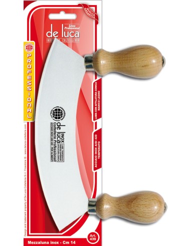 MEZZALUNA PICCOLA IN ACCIAIO INOX 14 CM DE LUCA