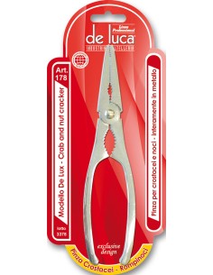 PINZA PER CROSTACEI E NOCI IN ACCIAIO INOX DE LUCA su Shop in Casa
