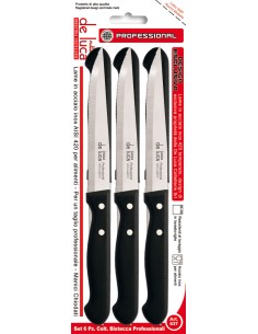 COLTELLI TAVOLA: vendita online CONFEZIONE 6 COLTELLI BISTECCA SEGHETTATO DE LUCA in offerta