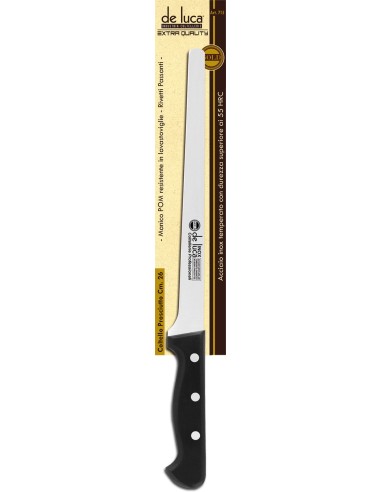 GOLD COLTELLO PER PROSCIUTTO 26 CM INOX DE LUCA