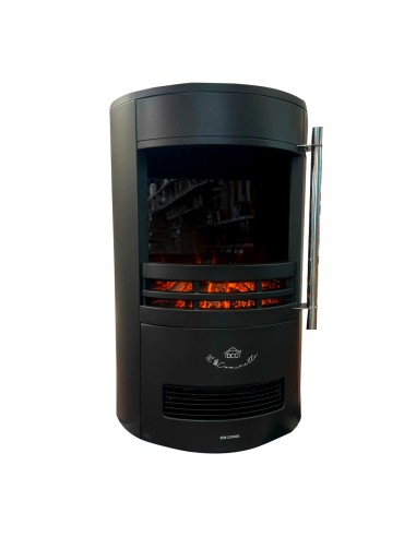 STUFE ELETTRICHE: vendita online Stufa Elettrica, Camino a Pavimento 2000W, Effetto Fiamma LED Regolabile, Termostato Integra...