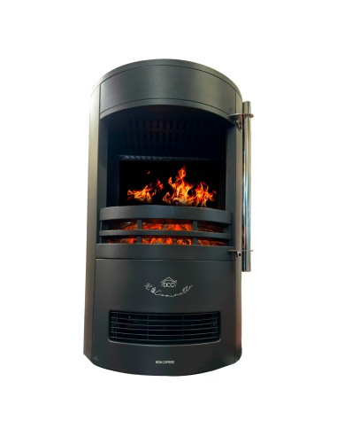 STUFE ELETTRICHE: vendita online Stufa Elettrica, Camino a Pavimento 2000W, Effetto Fiamma LED Regolabile, Termostato Integra...