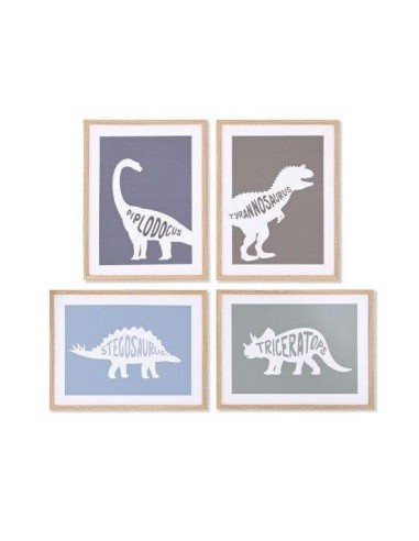 QUADRO TELA CU209577 DINOSAURO 30X40CM ASSORTITO