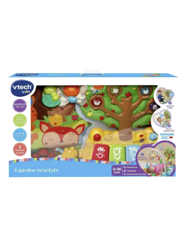 Baby Il Giardino Incantato - Palestrina Interattiva con Pianoforte, Luci e 3 Posizioni di Gioco