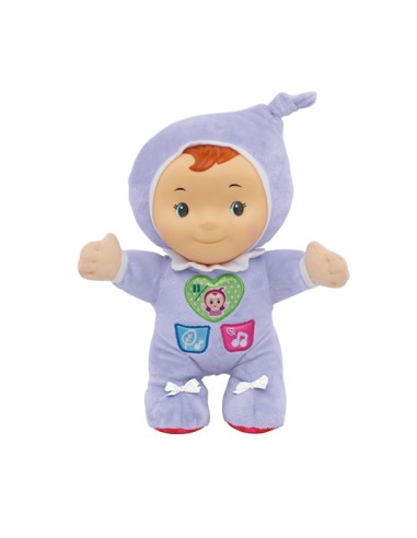 Baby Robi Bambola Interattiva - Tranquillizzante con Luce, Melodie e Suoni della Natura