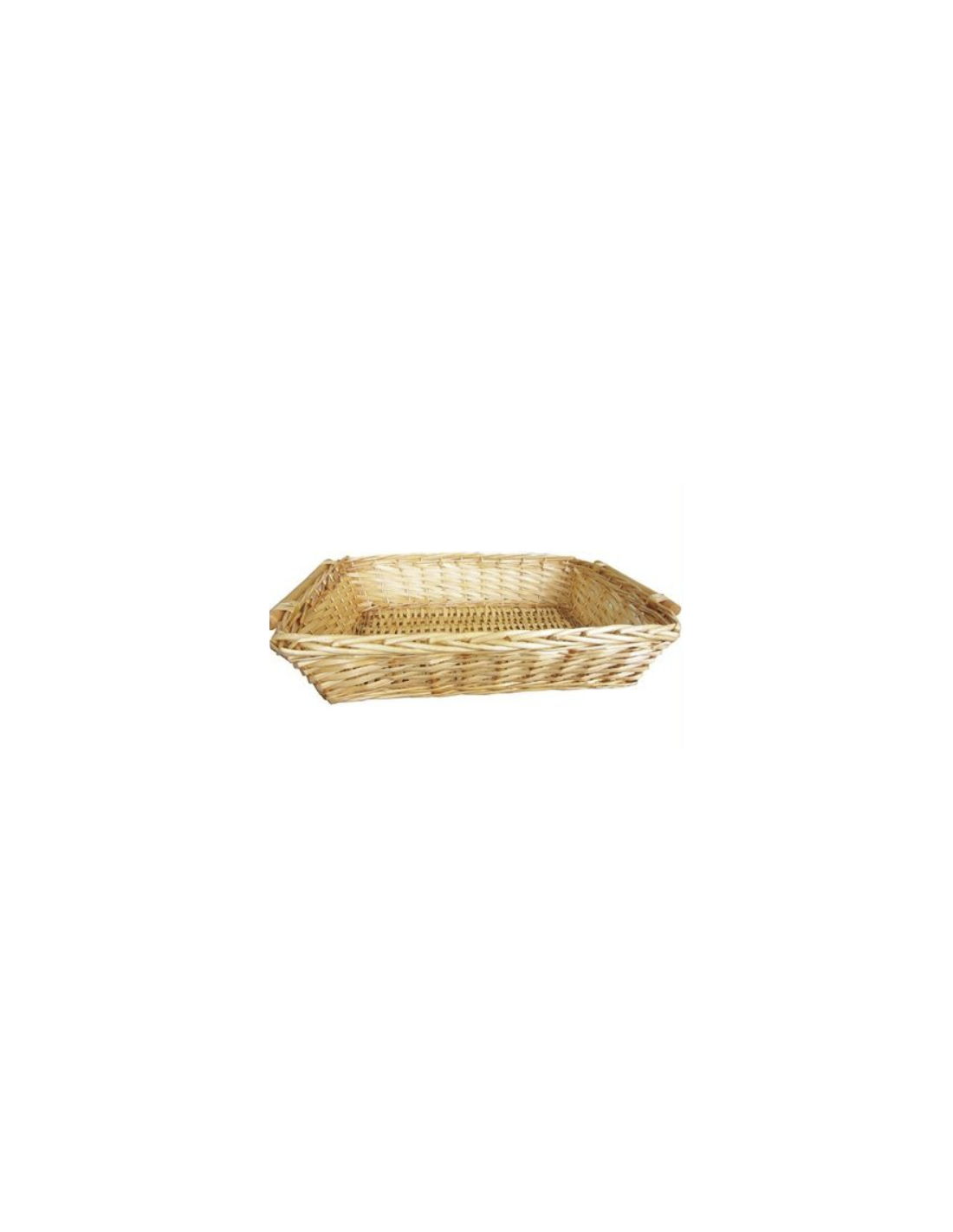 CESTO 01806 RETTANGOLARE MIELE 56X43X13CM VIMINI su Shop in Casa
