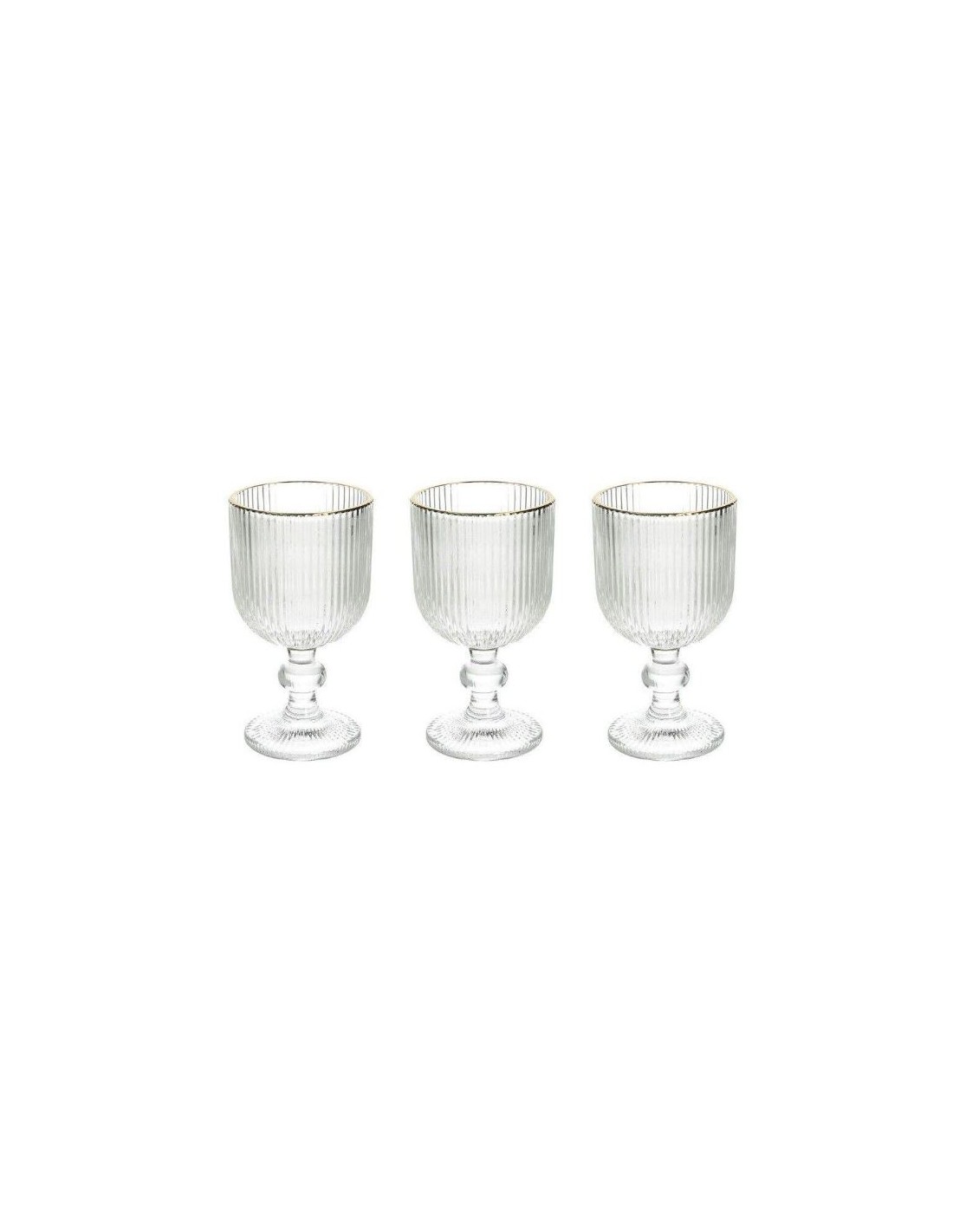 Tognana Eclipse Set 3 Calici in Vetro Trasparente 260 cc | shopincasa.it