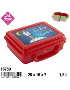 SCATOLA PORTAVIVANDE 18750 RETTANGOLARE CON MANICO su Shop in Casa