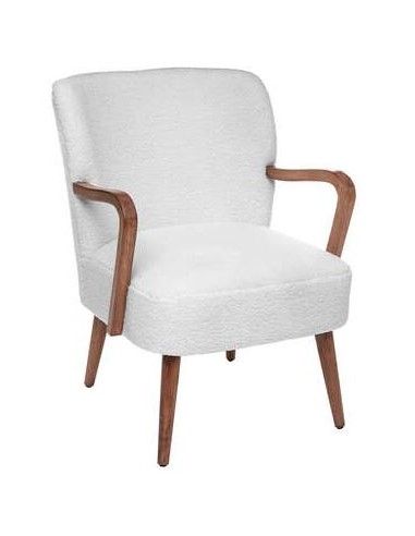 POLTRONA 179150B BOUCLETTE BIANCO 62X71X79CM su Shop in Casa
