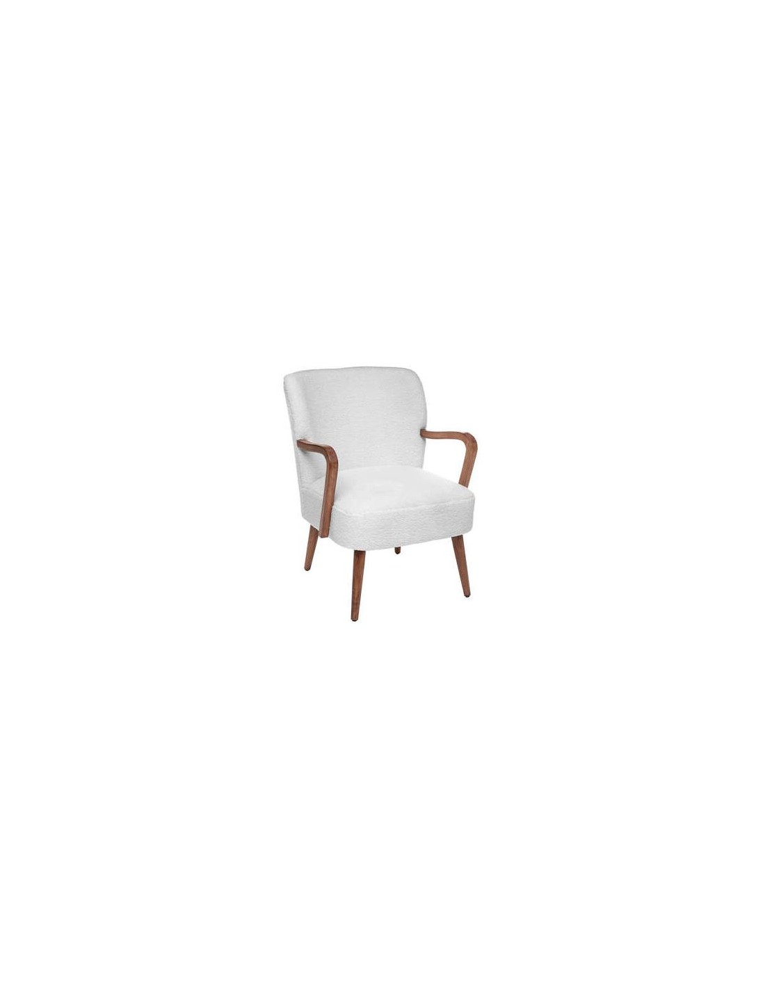 Poltrona Chiara Atmosphera in bouclette bianco | shopincasa.it