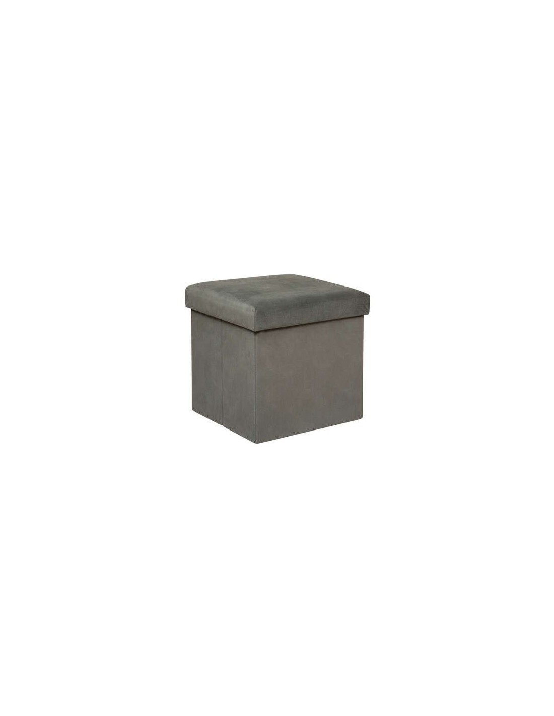 Pouf pieghevole Atmosphera Lilou 38x38 cm Grigio shopincasa.it