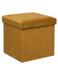 POUF 197332B VELLUTO OCRA 38X38X38CM su Shop in Casa